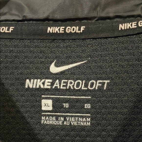 Nike golf Men's Black puffer Jacket sweatshirt - Picture 2 of 4